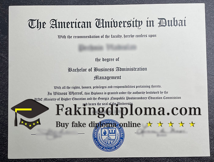 buy AUD diploma, order American University in Dubai degree.