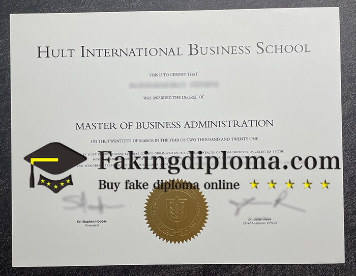 Buy Hult International Business School diploma.