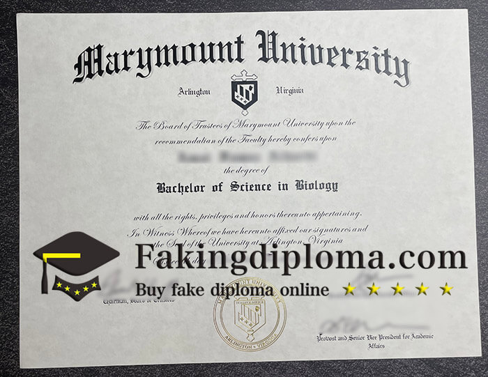 How to order Marymount University diploma? fake Marymount University certificate.