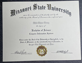 MSU diploma, Order Missouri State University degree.