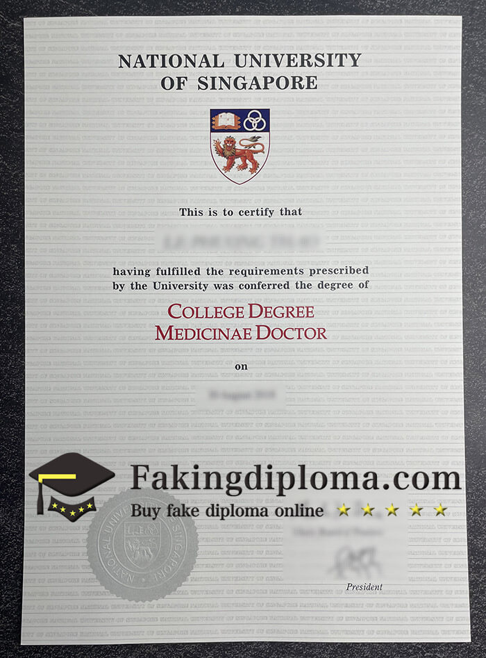 Order NUS fake diploma? buy National University of Singapore certificate online.