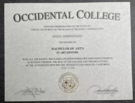 Affordable Authentic Occidental College Diplomas for Sale