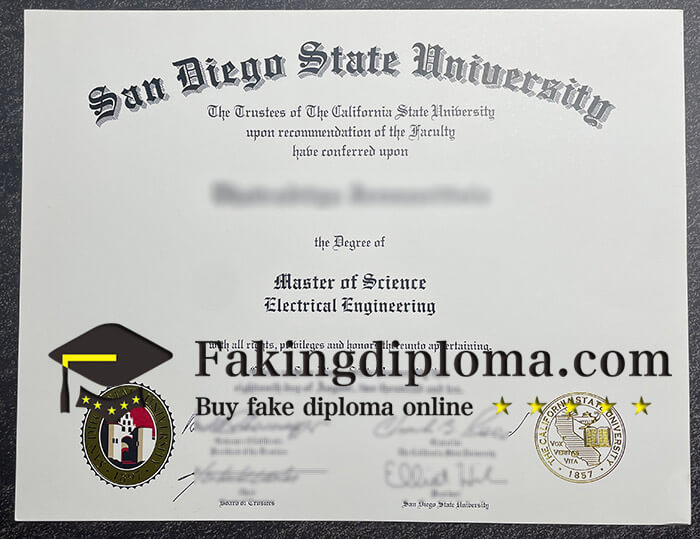 Buy SDSU diploma, fake SDSU degree online.