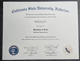 How much to order CSUF bachelor degree?