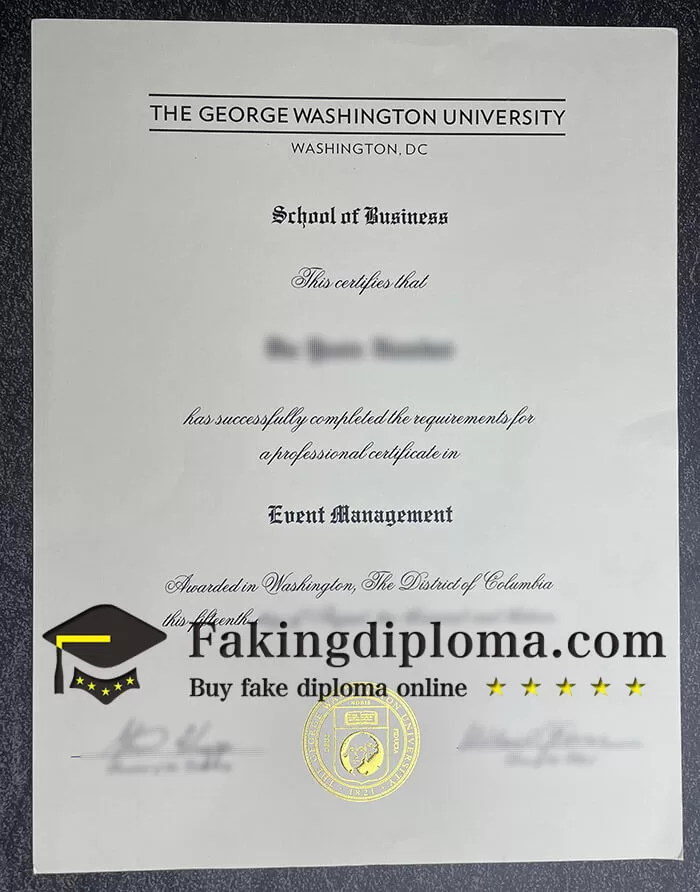 How to buy GWU degree? make GWU certificate.