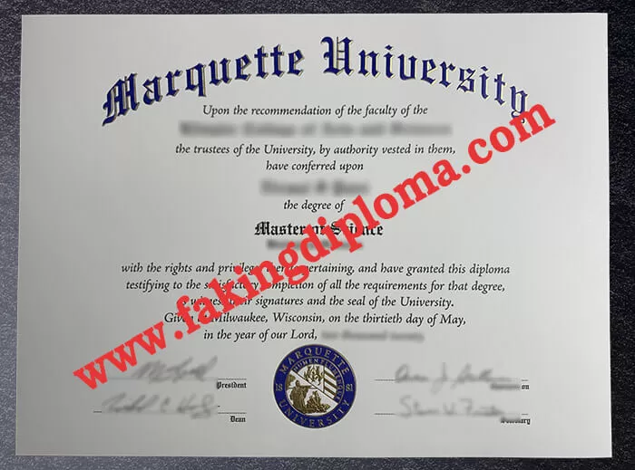 Fake Marquette University diploma, buy Marquette University degree.