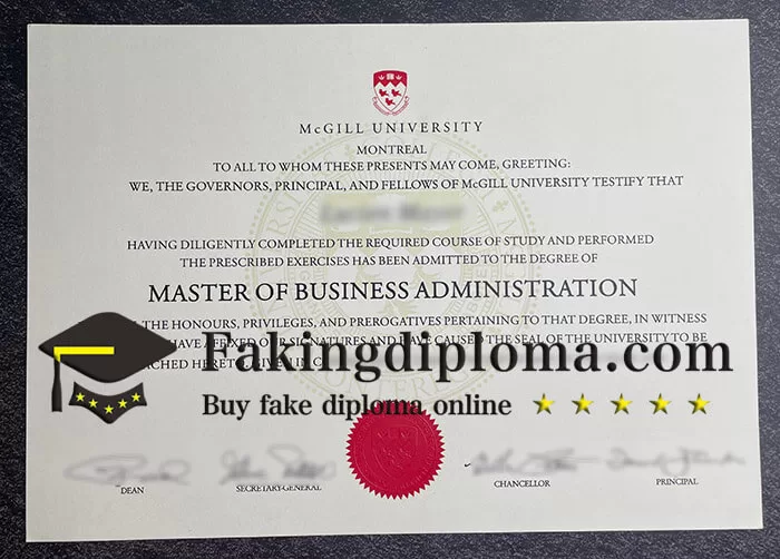 Fake Mcgill University diploma, buy Mcgill University degree online.