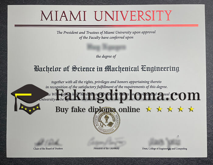 Where to buy Miami University diploma? buy fake degree