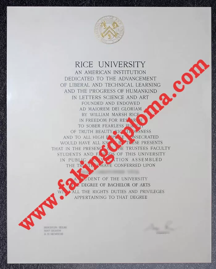 How muvh to order Rice University diploma? fake Rice University degree,