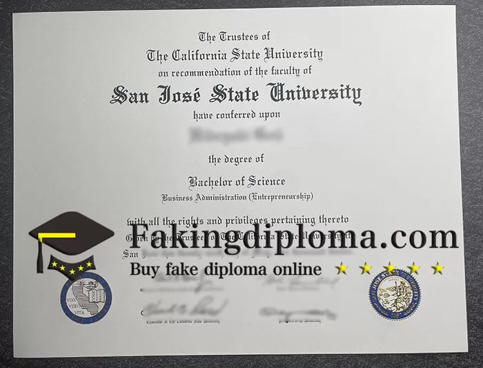 Buy San Jose State University diploma, buy fake SJSU degree online.