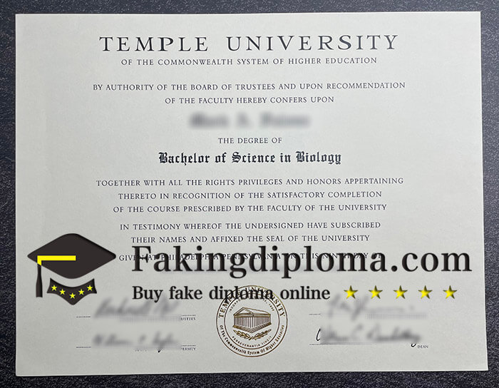 Order Temple University diploma.