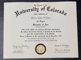 Quick Delivery for University of Colorado Fake Diploma