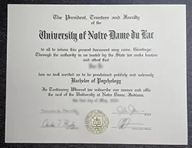 Buy University of Notre Dame Fake Diploma with Quick Turnaround