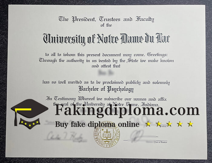 Buy University of Notre Dame diploma, buy UND degree online.