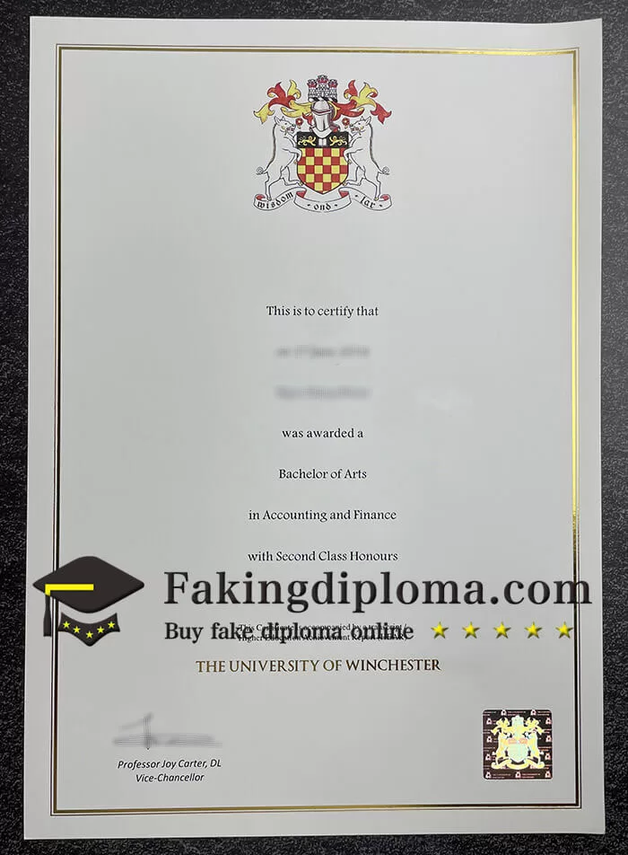 order University of Winchester diploma, buy fake degree online.