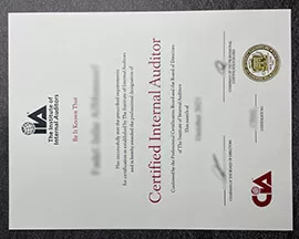 How to order CIA Fake Certificate? Certified Internal Auditor.