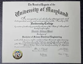 Realistic University of Maryland Fake Degree Delivered Fast