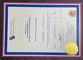 London Teacher Training College Diploma, Buy LCTT Degree.