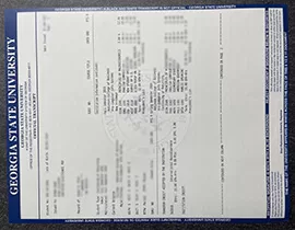 Georgia State University Transcript, Order GSU degree.