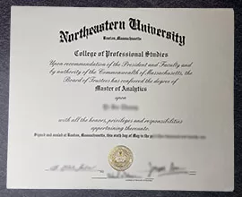 How much to order Northeastern University degree?