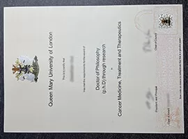 QMUL Degree, Queen Mary University of London Diploma.