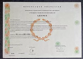 Where to buy Université de Tours Fake Diploma?