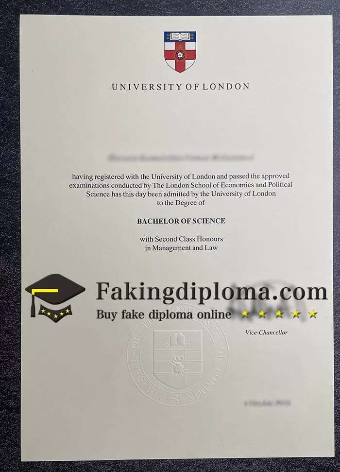 University of London diploma, buy LSE degree online.