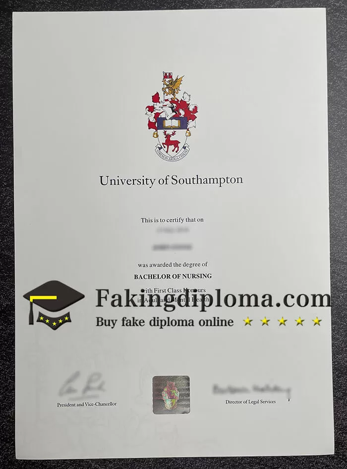 Order University of Southampton diploma, buy fake degree online.
