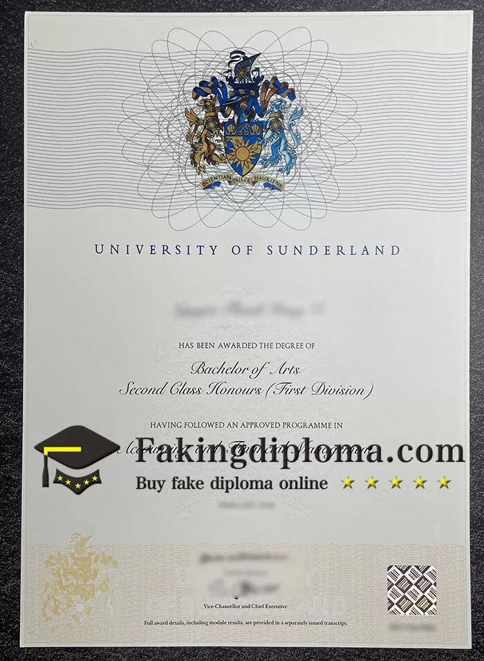 where to buy University of Sunderland diploma?