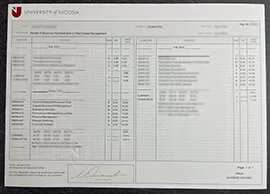 Cost To Make A Fake University of Nicosia Transcript in Cyprus