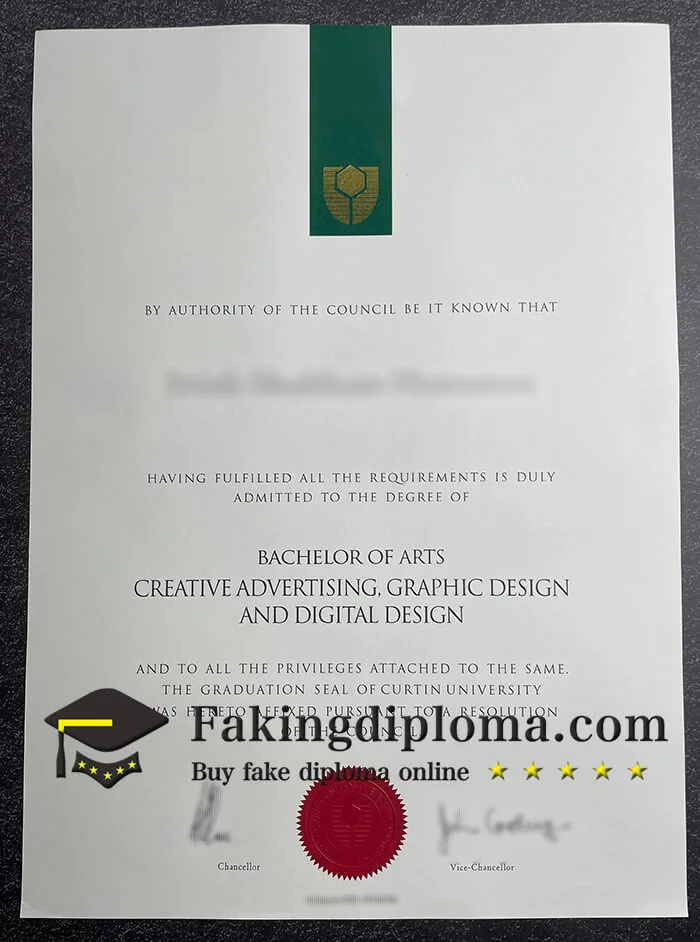 Buy Curtin University diploma, fake Curtin University degree.