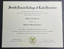 Buy South Texas College of Law Houston Diploma Online.
