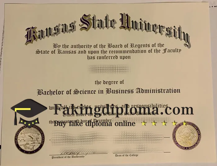 Where to buy Kansas State University diploma? buy fake degree online.