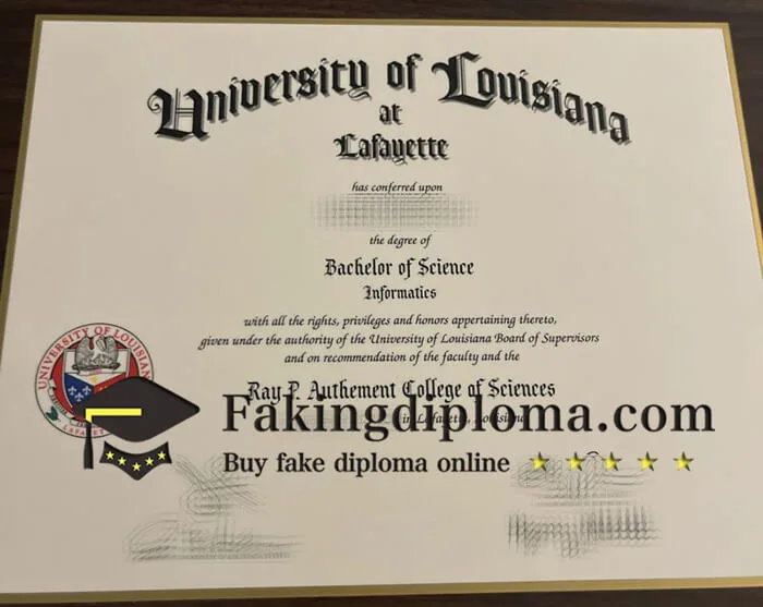 UL Lafayette diploma, buy fake UL Lafayette degree.