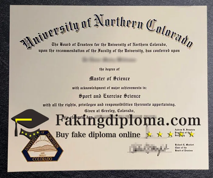 Buy University of Northern Colorado diploma, fake UNC degree.