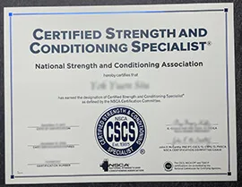 Certified Strength and Conditioning Specialist, Buy CSCS Certificate.