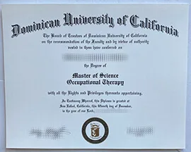 Buy Dominican University of California Master Degree Online.