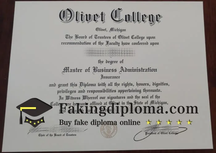 Buy Olivet College diploma, buy fake Olivet College degree online.