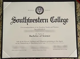 Southwestern College diploma, buy fake diploma online.
