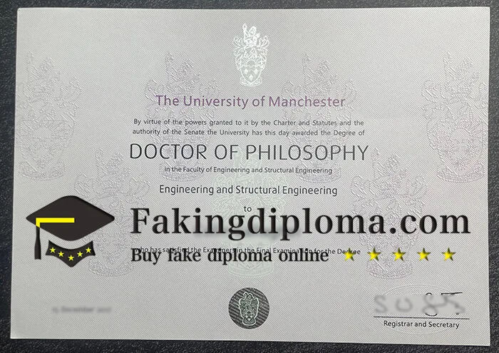 How to buy University of Manchester certificate?