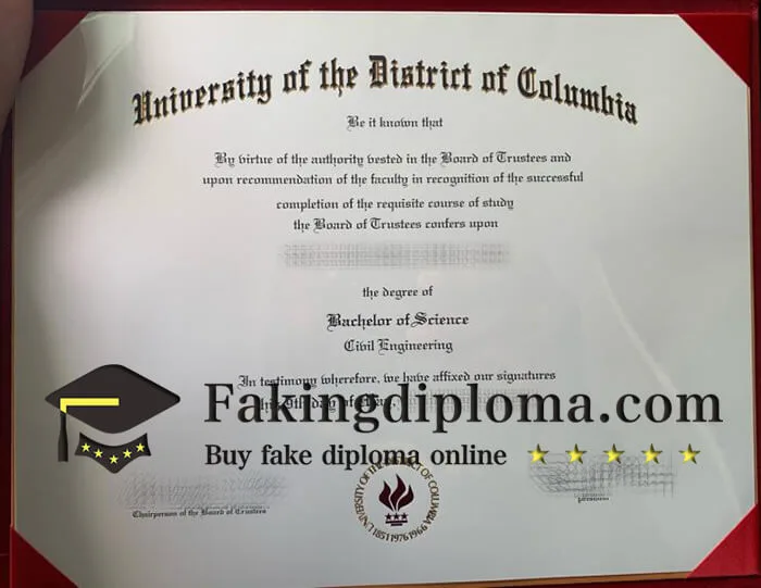 Buy University of the District of Columbia diploma, order UDC fake degree online.
