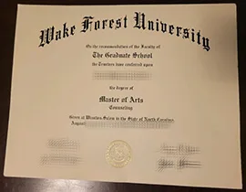 How to get Wake Forest University Fake Diploma?