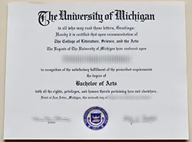 Purchase University of Michigan fake diploma, buy degree online.