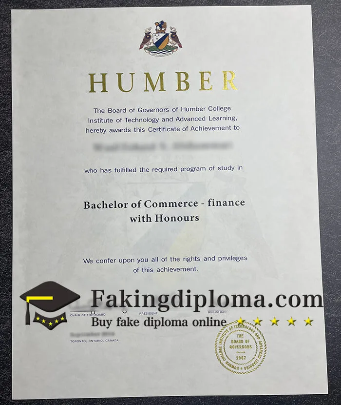 Order Humber College diploma, buy fake degree online.