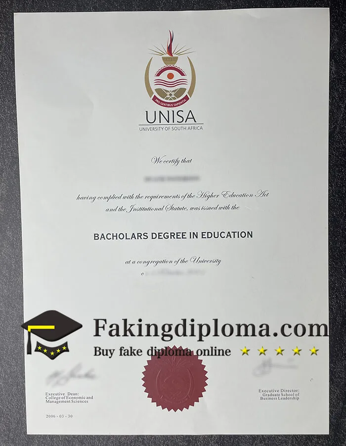 Where to order UNISA diploma? buy UNISA bachelor degree online.