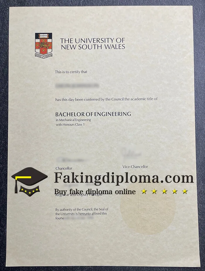 University of New South Wales degree