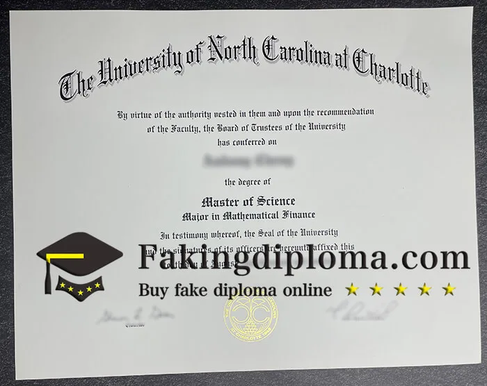 Where to get University of North Carolina at Charlotte diploma?