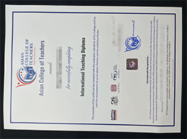 Buy Asian College of Teachers Certificate in South Arifca.
