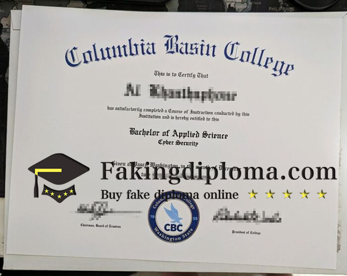 Columbia Basin College diploma, buy fake degree