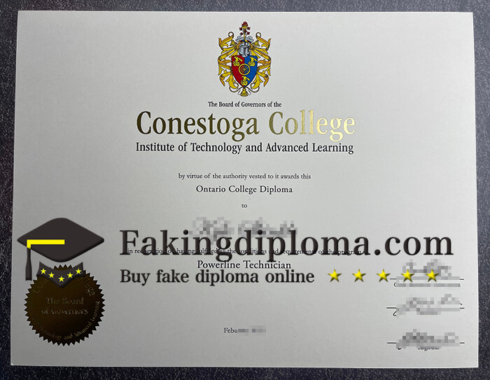 where to order Conestoga College diploma?